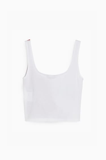 Teens & young adults - CLOCKHOUSE - cropped top  - dark rose