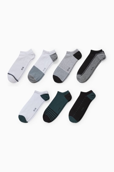 Herren - Multipack 7er - Sneakersocken - LYCRA® - dunkelgrün