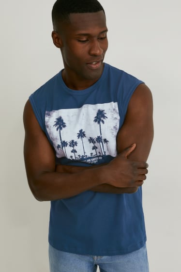 Men - Vest top - blue