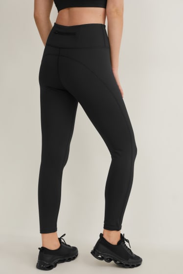 Donna - Leggings tecnici - compressivi - running - 4 Way Stretch - nero