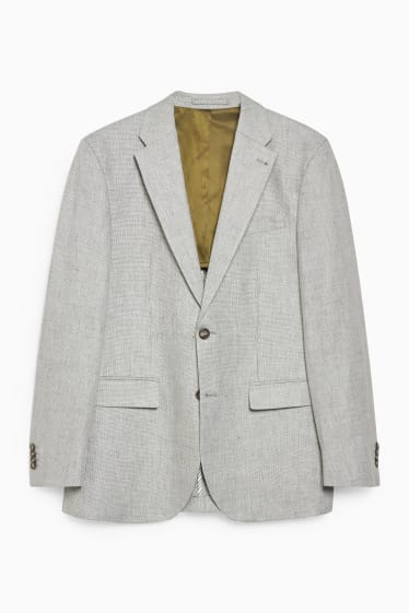 Uomo - Blazer - regular fit - misto lino - verde chiaro