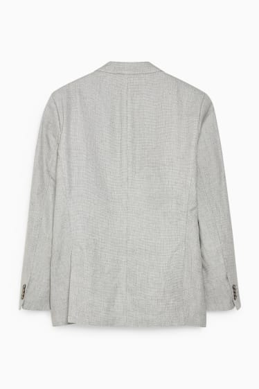 Men - Tailored jacket - regular fit - linen blend - light green