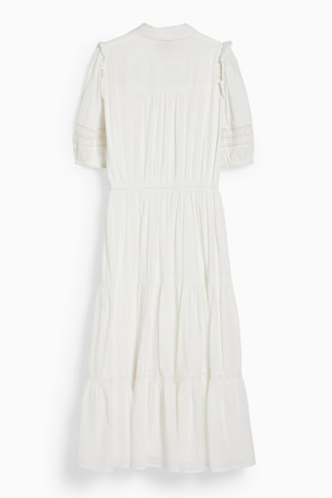 Women - Fit & flare dress - white