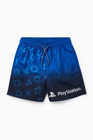 Copii - PlayStation - șort de baie - albastru închis
