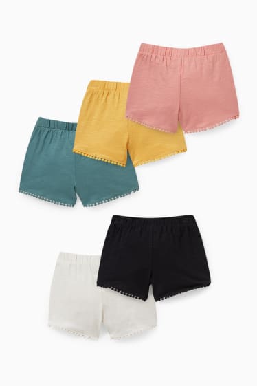 Enfants - Lot de 5 - shorts en molleton - coloré