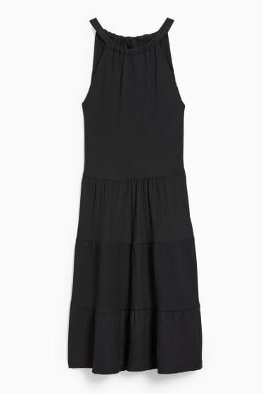Damen - CLOCKHOUSE - Fit & Flare Kleid - schwarz
