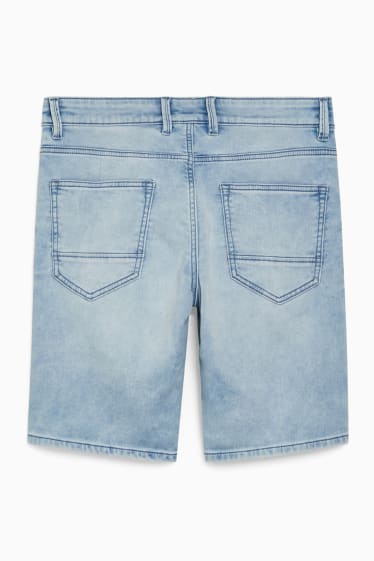 Heren - Denim bermuda - jeanslichtblauw