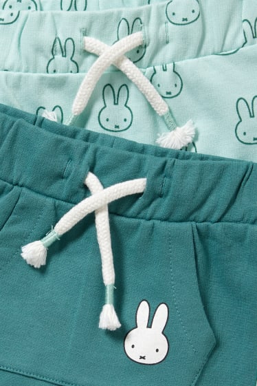 Babies - Multipack of 2 - Miffy - baby sweat shorts - mint green