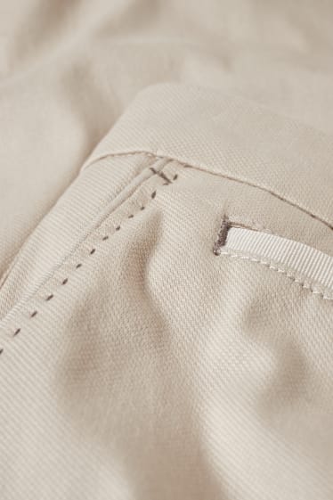 Pánské - Kalhoty chino - slim fit - LYCRA® - taupe