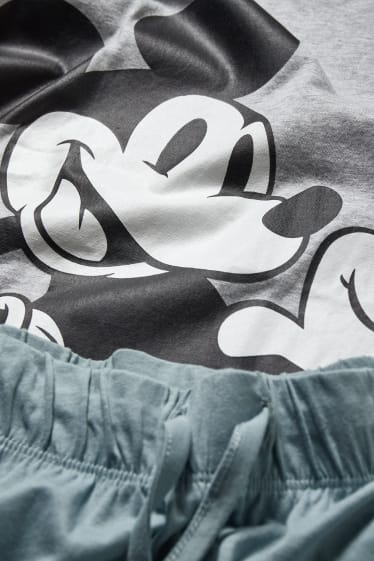 Femmes - Pyjama - Mickey Mouse - gris / turquoise