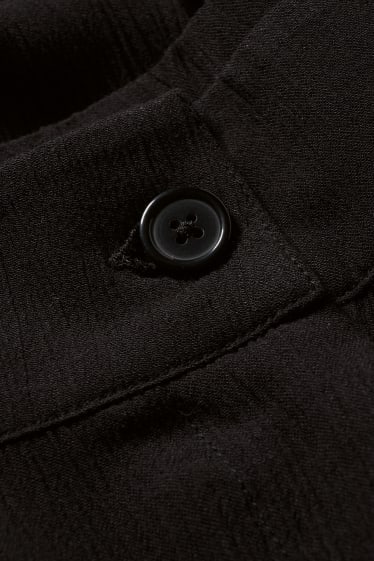 Teens & young adults - CLOCKHOUSE - cloth trousers - high waist - wide leg - black