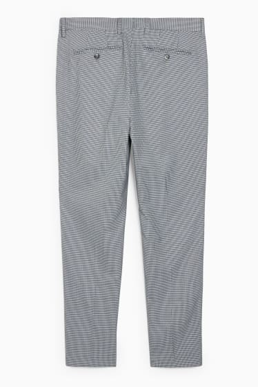 Hombre - Pantalón de vestir - slim fit - stretch - LYCRA®  - gris / azul oscuro