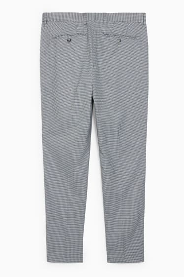 Hommes - Pantalon de costume - slim fit - stretch - LYCRA®  - gris / bleu foncé