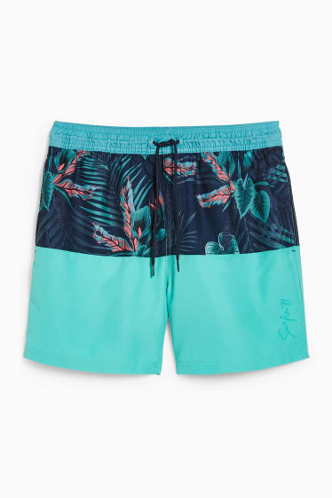 Men - Swim shorts - turquoise