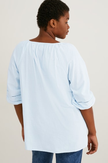 Women - Blouse - light blue