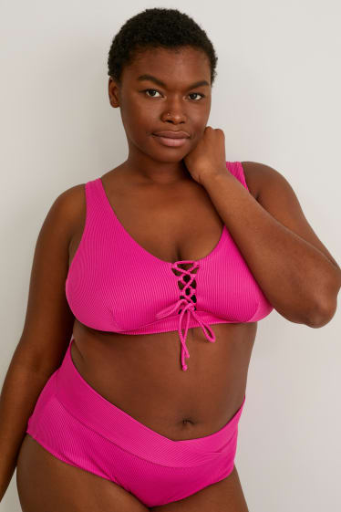 Femmes - Haut de bikini - ampliforme - rose foncé