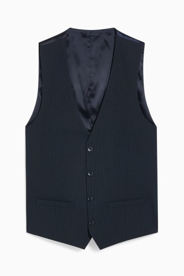 Uomo - Gilet coordinabile - slim fit - Flex - LYCRA® - blu scuro