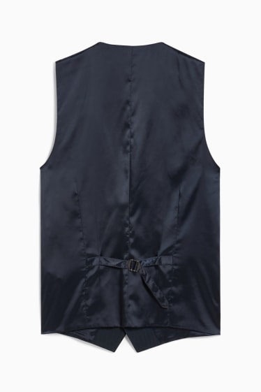 Uomo - Gilet coordinabile - slim fit - Flex - LYCRA® - blu scuro