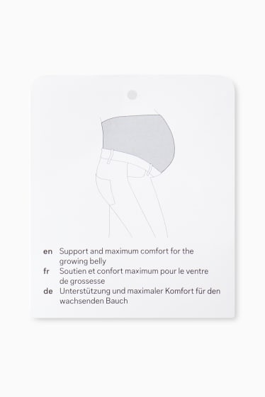 Dona - Paquet de 2 - pantalons curts de ciclista de maternitat - negre/gris