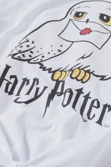 Children - Harry Potter - short sleeve T-shirt with knot detail - white