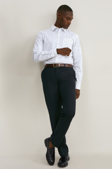 Hombre - Camisa - regular fit - kent - de planchado fácil - blanco