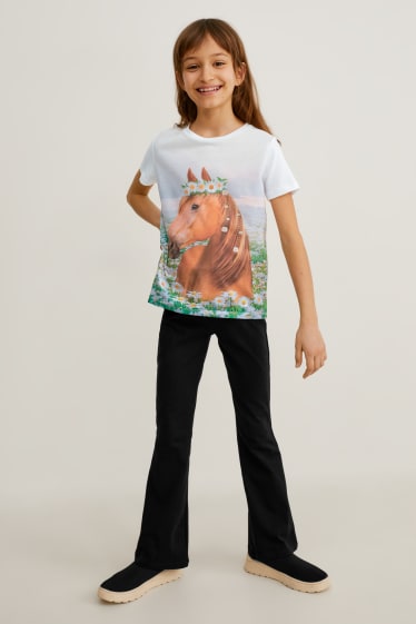 Kinderen - Set - T-shirt en legging - 2-delig - wit