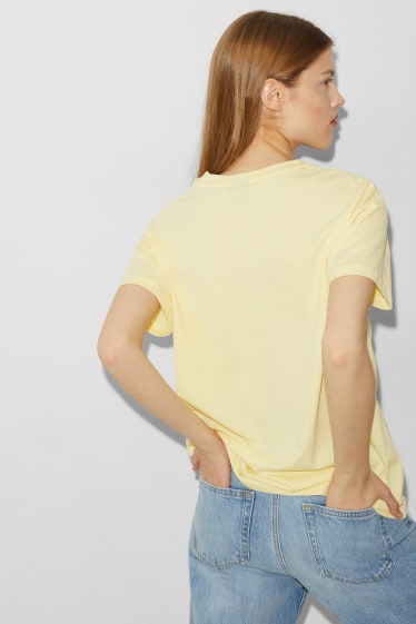 Femmes - CLOCKHOUSE - T-shirt - Snoopy - jaune