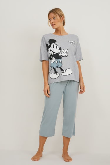 Femmes - Pyjama - Mickey Mouse - gris / turquoise