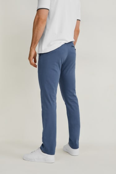 Uomo - Pantaloni chino - slim fit - LYCRA® - blu