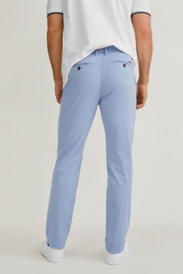 Pánské - Kalhoty chino - slim fit - LYCRA® - světle modrá
