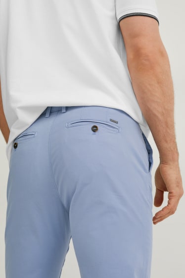 Uomo - Pantaloni chino - slim fit  - LYCRA® - azzurro