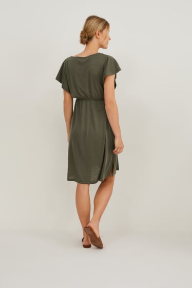 Women - Nursing dress - dark green