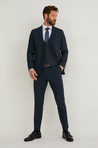 Men - Mix-and-match trousers - slim fit - Flex - LYCRA® - dark blue