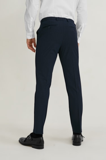 Hommes - Pantalon de costume - slim fit - Flex - LYCRA® - bleu foncé