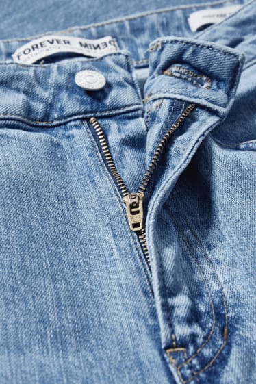 Damen - Premium Denim by C&A - Straight Jeans - High Waist - helljeansblau