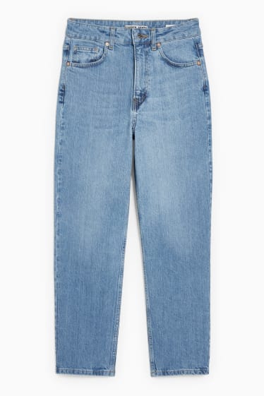 Women - Premium Denim by C&A - straight jeans - high waist - denim-light blue