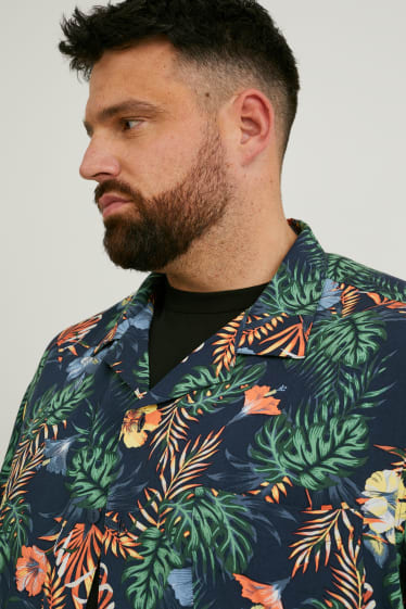Men - Shirt - regular fit - lapel collar - multicolour printed