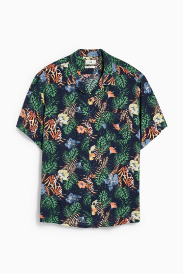 Heren - Overhemd - regular fit - reverskraag - multicolour print