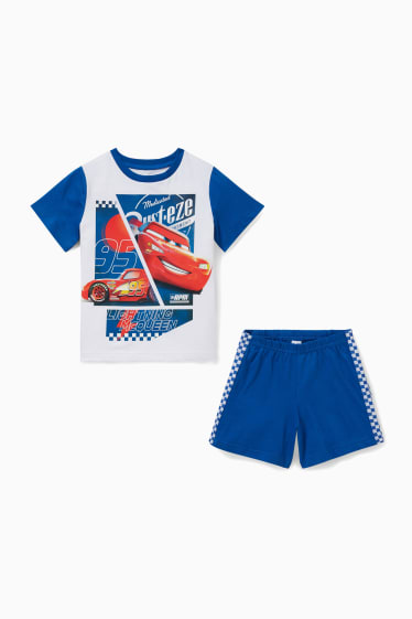 Children - Cars - short pyjamas  - 2 piece - blue