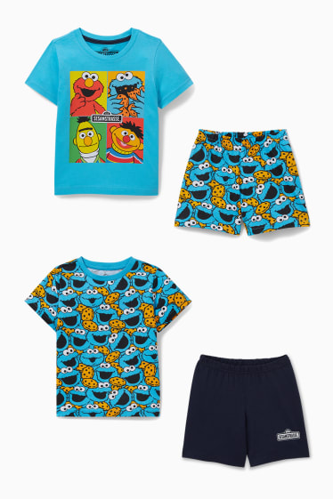 Children - Multipack of 2 - Sesame Street - short pyjamas - 4 piece - light blue