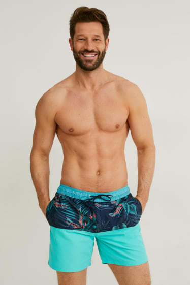 Men - Swim shorts - turquoise