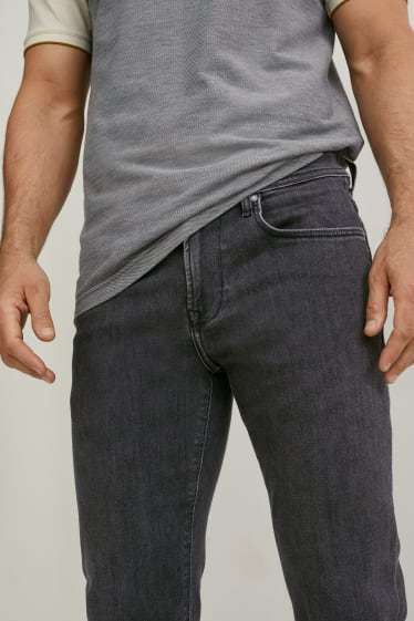Heren - Slim jeans - jeansdonkergrijs