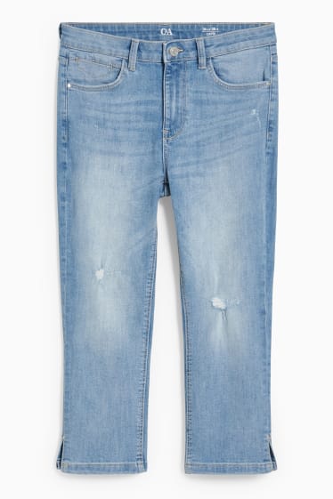 Damen - Capri Jeans - Mid Waist - Skinny Fit - LYCRA® - helljeansblau