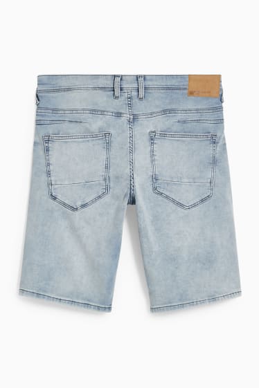 Pánské - Džínové šortky - flex jog denim - džíny - světle modré