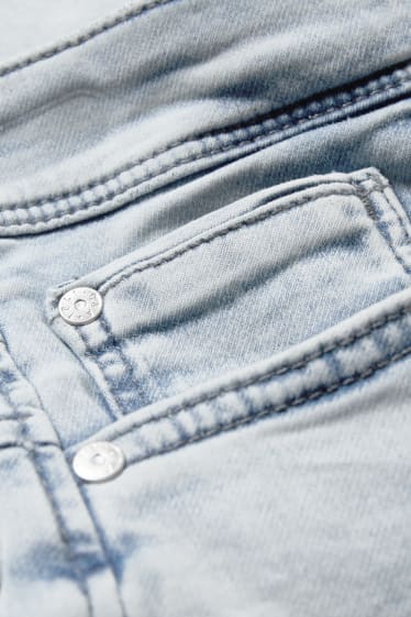 Men - Denim shorts - Flex jog denim - denim-light blue