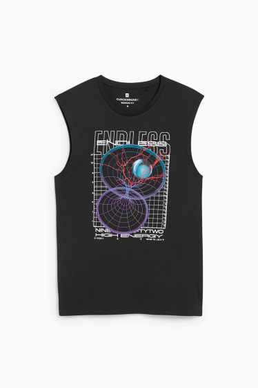 Heren - CLOCKHOUSE - tanktop - zwart