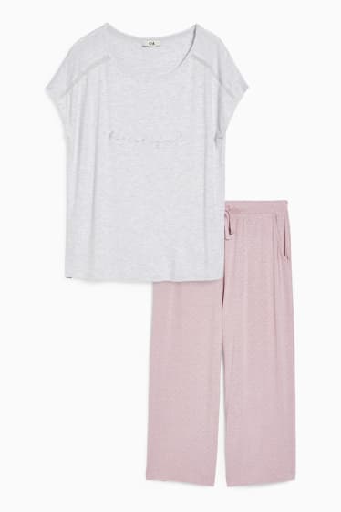 Femmes - Pyjama - gris clair chiné
