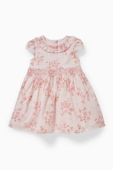 Bebés - Vestido para bebé - de flores - rosa