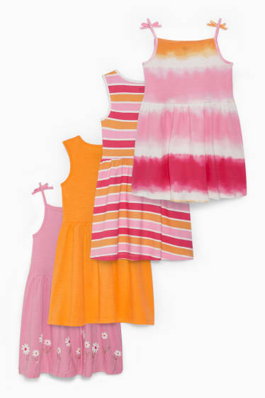 Dětské - Multipack 4 ks - šaty - růžová