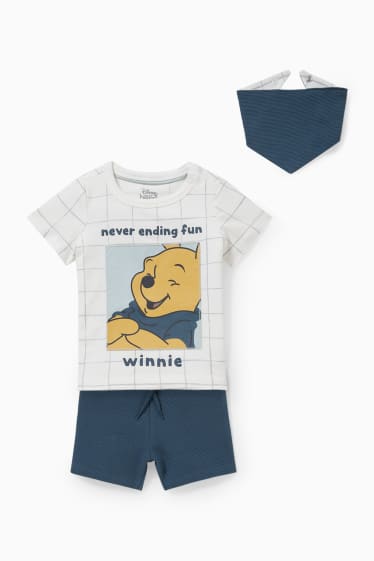 Bébés - Winnie l’ourson - ensemble pour bébé - 3 pièces - bleu foncé